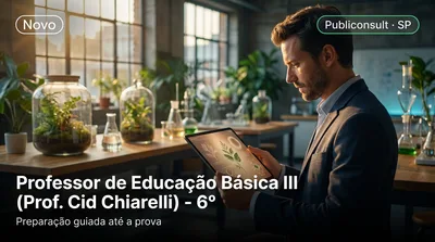 Capa: Professor de Educação Básica III (Prof. Cid Chiarelli) - 6º ano da Educação Básica ao Ensino Médio - Biologia