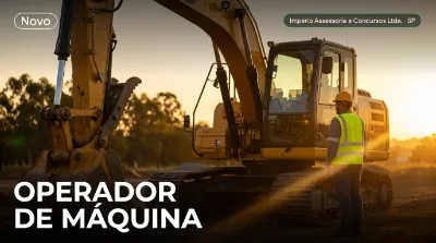 Capa: OPERADOR DE MÁQUINA