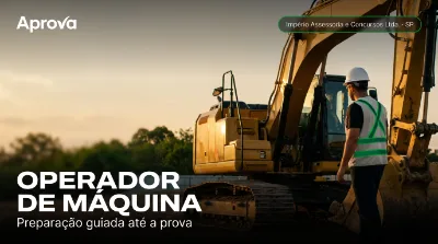 Capa: OPERADOR DE MÁQUINA