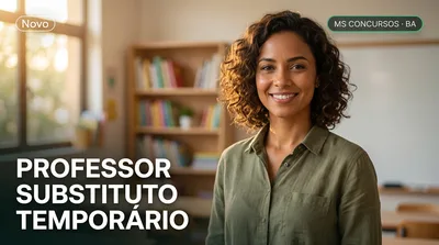 Capa: PROFESSOR SUBSTITUTO TEMPORÁRIO