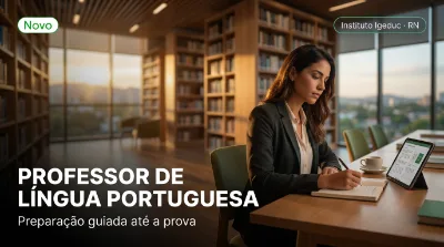 Capa: PROFESSOR DE LÍNGUA PORTUGUESA