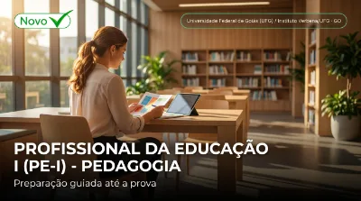 Capa: PROFISSIONAL DA EDUCAÇÃO I (PE-I) - PEDAGOGIA