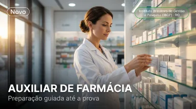 Capa: AUXILIAR DE FARMÁCIA