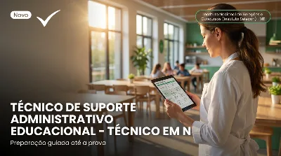 Capa: TÉCNICO DE SUPORTE ADMINISTRATIVO EDUCACIONAL – TÉCNICO EM NUTRIÇÃO ESCOLAR (TNE)